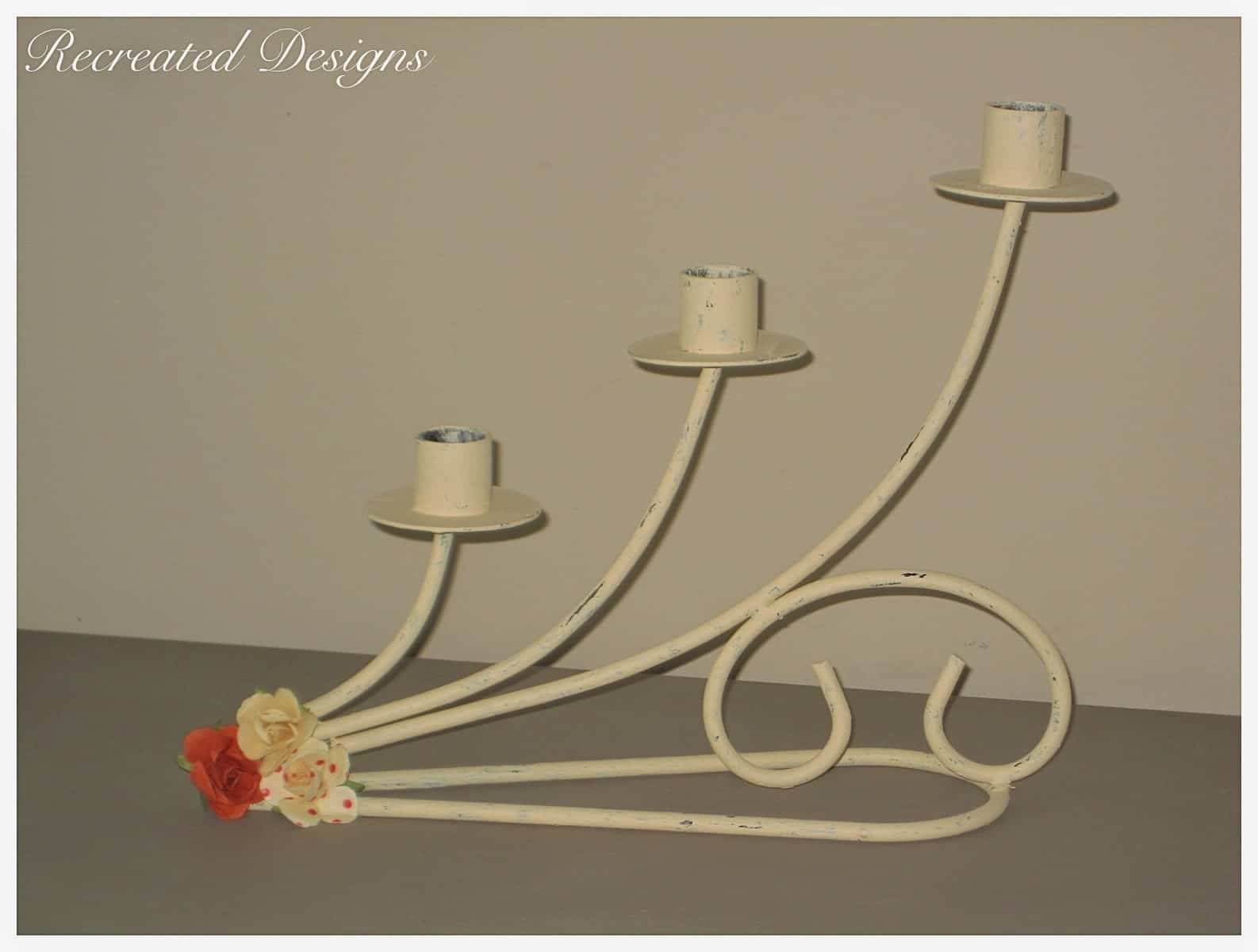 a three tiered candle holder