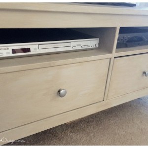 IKEA tv stand painted with Fusion Mineral Paint