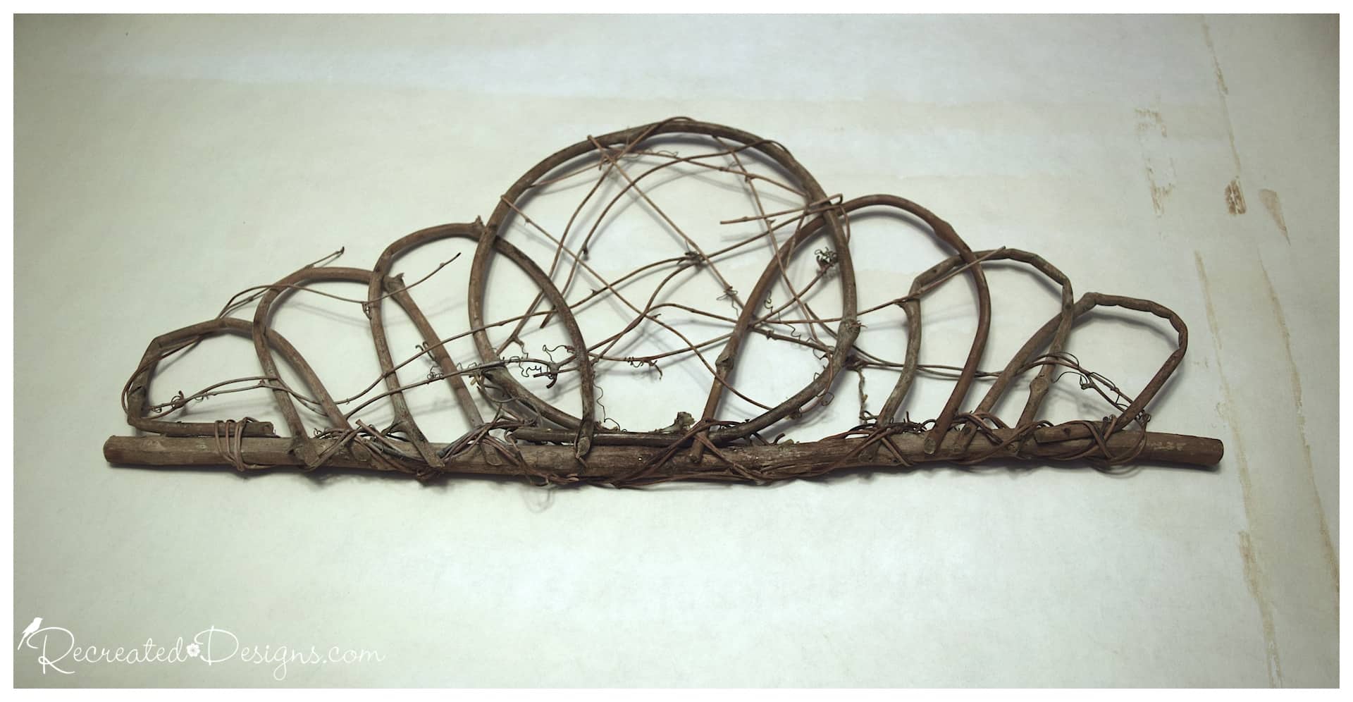 A Painted Grapevine and PomPom Swag Recreated Designs