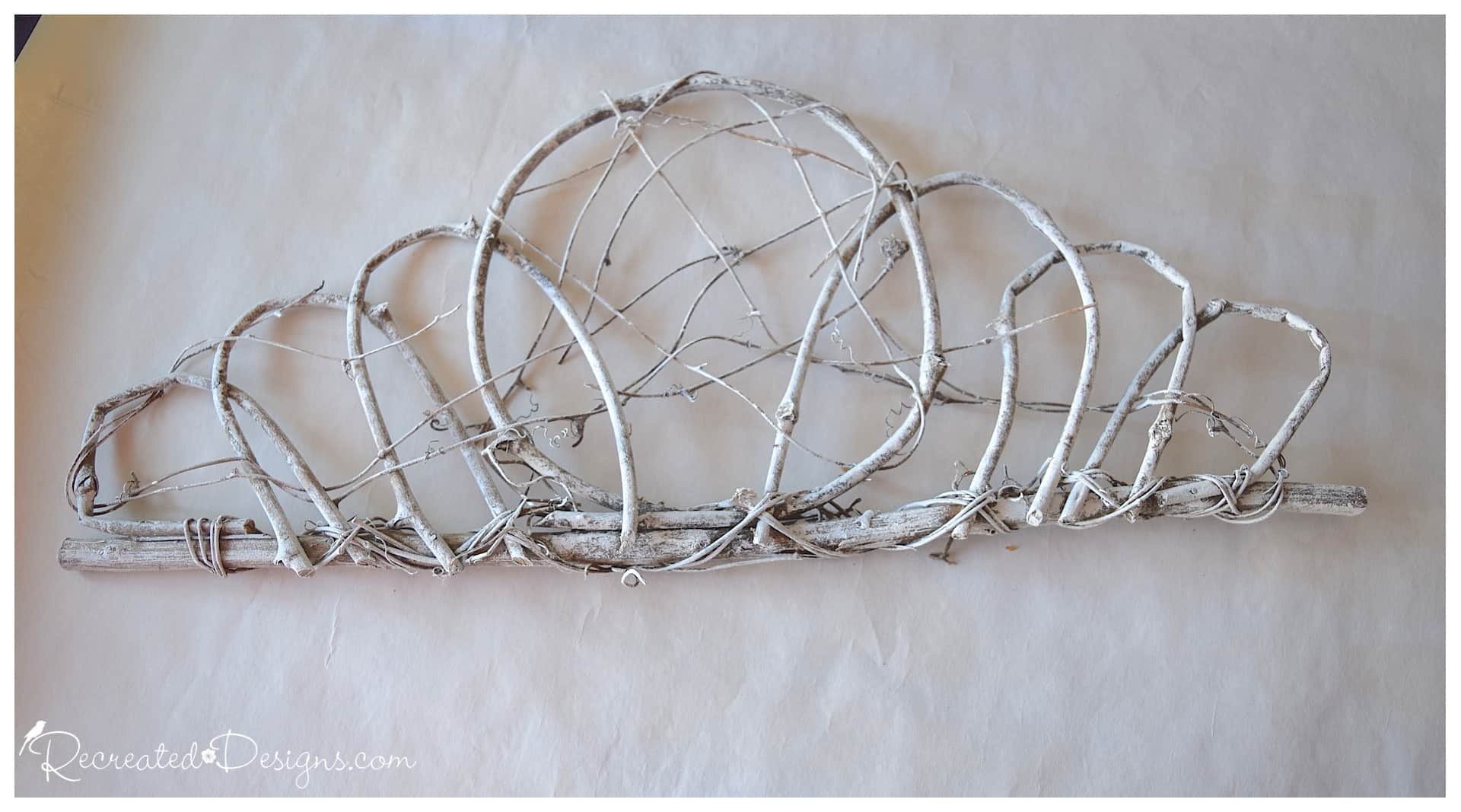 A Painted Grapevine and PomPom Swag Recreated Designs