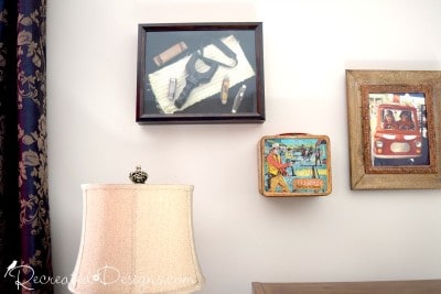 vintage lunch box and pictures