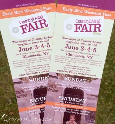 tickets to the Country Living Fair 2016