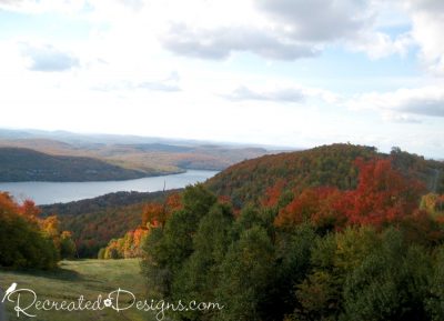 the beginning of Fall in Mont Tremblant, Quebec