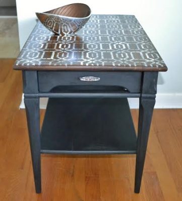 black-sidetable-tribal-cathy-haley
