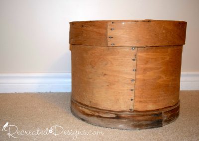 an antique cheese barrel found in Perth, Ontario Canada