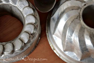 old tin jelly molds