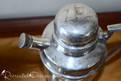 vintage silver coffee pot