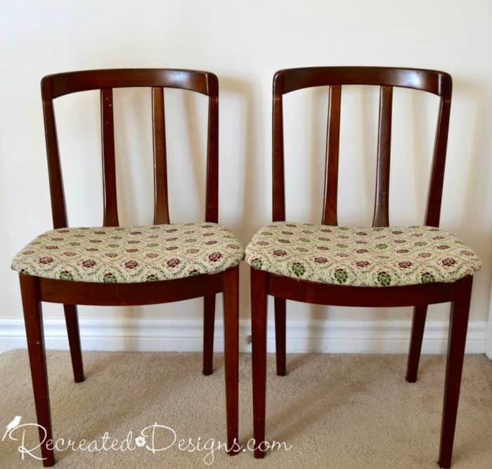 old Art Deco wood chairs