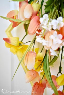 peach, yellow, pink and white Spring flowers