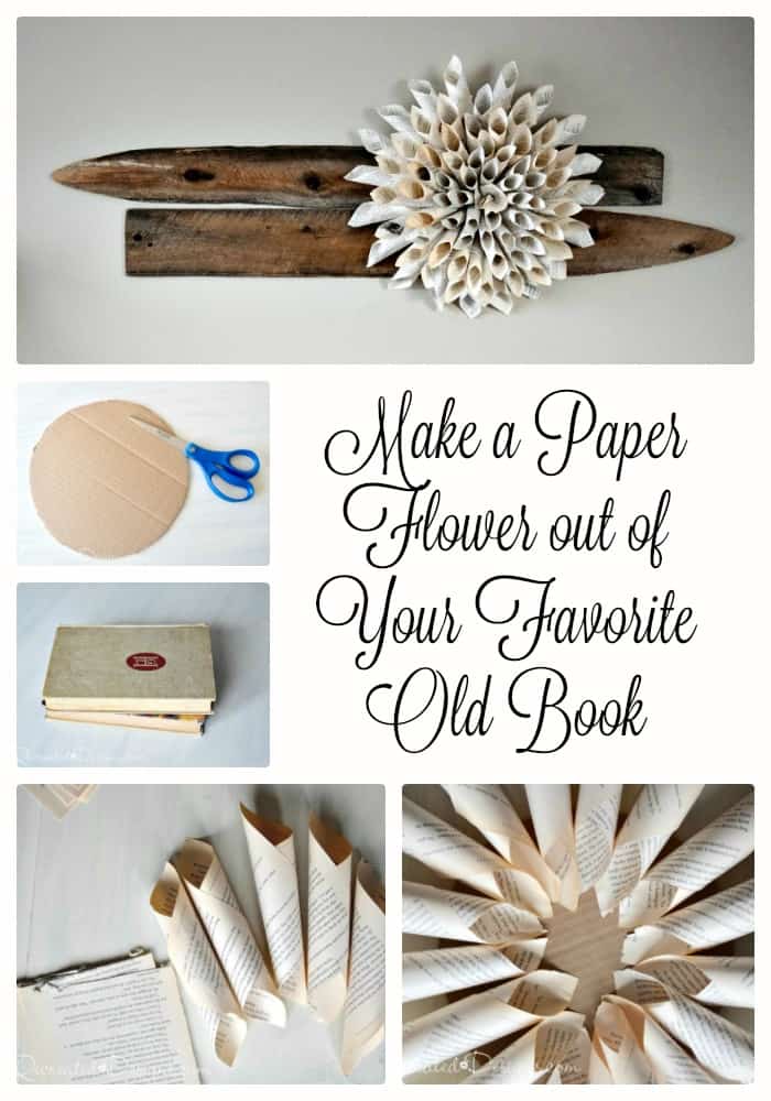 How to Easily Make a Book Page Flower Recreated Designs