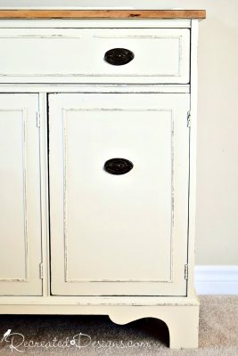 Fusion Mineral Paint in Plaster on a vintage buffet