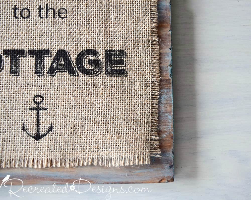The Easiest Way to Print on Burlap Recreated Designs