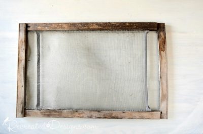 old screen window