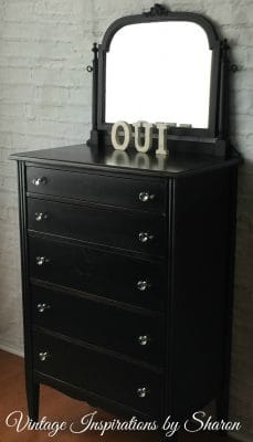 black dresser