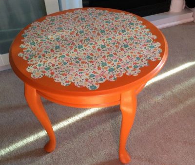 orange round table