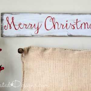 an easy DIY Christmas sign