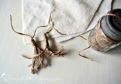 tassels made from jute rope
