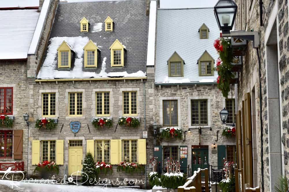 Square in Lower Town Old Quebec City Canada