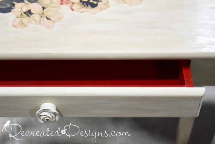 clear wax over Annie Sloan Chalk paint