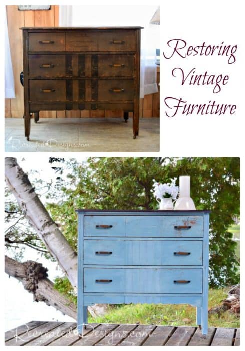 restore, don't just upcycle vintage furniture