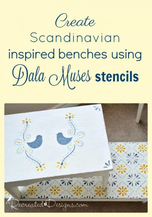 Create Scandinavian inspired benches using Dala Muses stencils