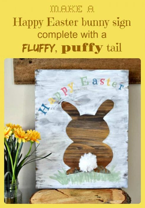 making a Happy Easter sign using a Recreated Designs pattern