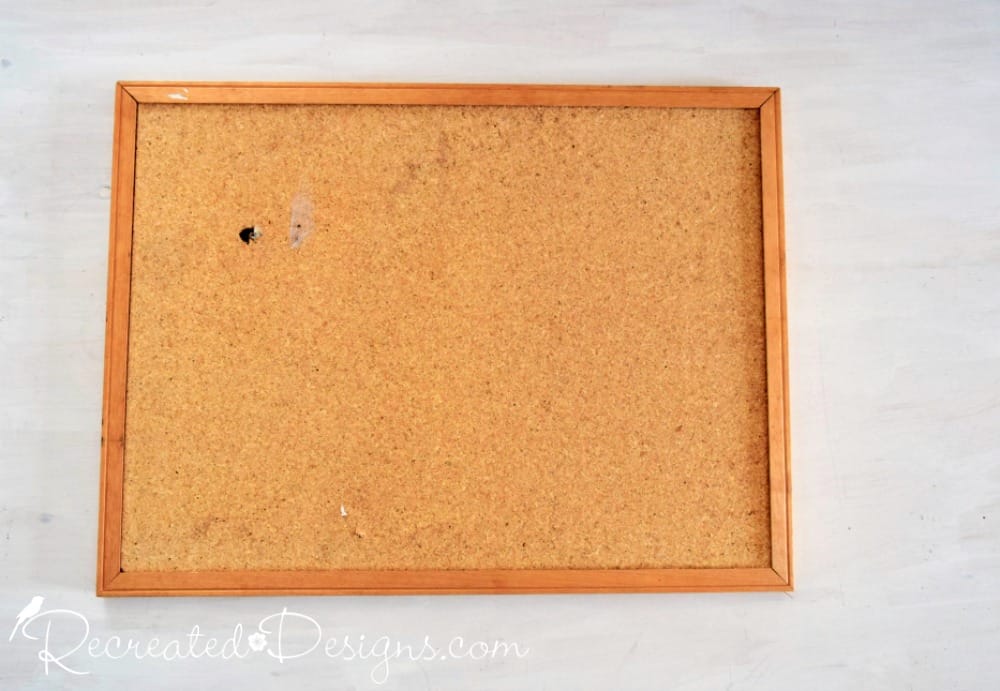 How to Turn an Old Cork Board Into a Beautiful Piece of Art Recreated