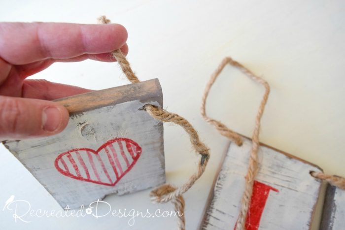 using Hemp Twine to string wood together