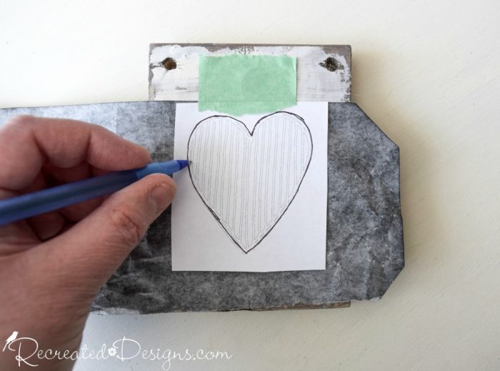 transferring a Recreated Designs Pattern to a wood block