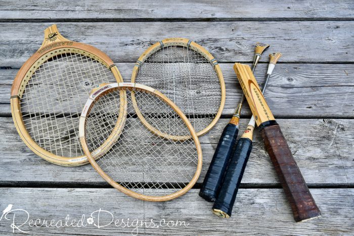 handles cut off of tennis and badminton rackets