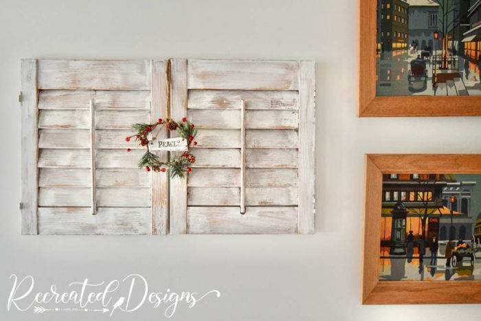 old shutters and vintage paint by numbers