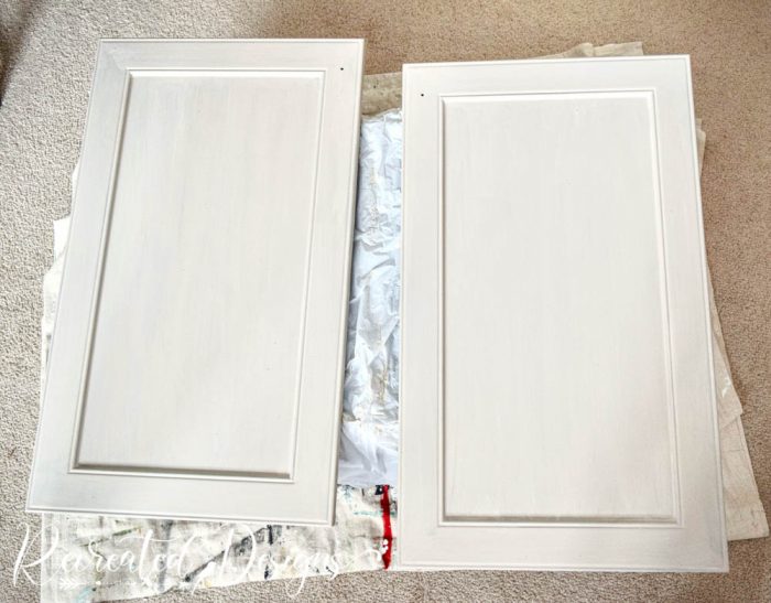 cabinet doors painted with Milk Paint by Fusion