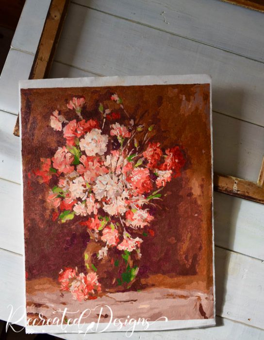 newly painted vintage paint by number