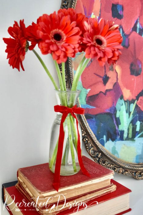 red Gerbera daisies