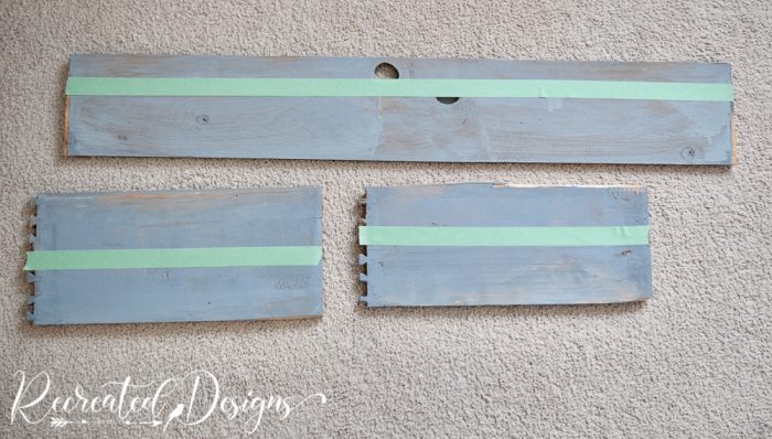 measuring length of wood pieces