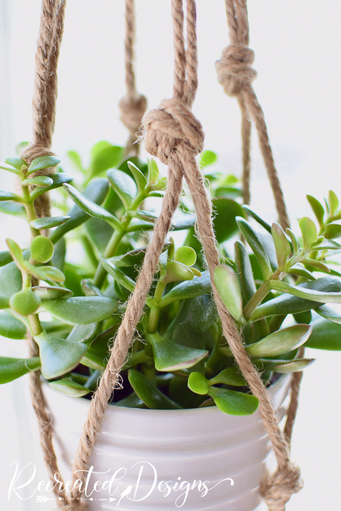 Make an Easy Macrame Plant Hanger Out of Old Twine Recreated Designs