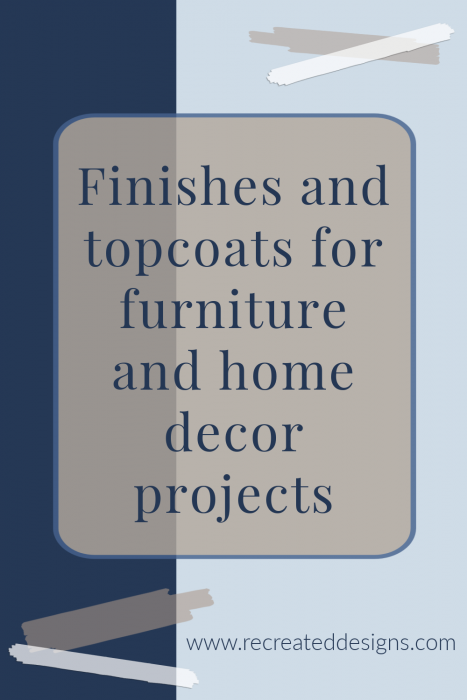furniture finishes and topcoats