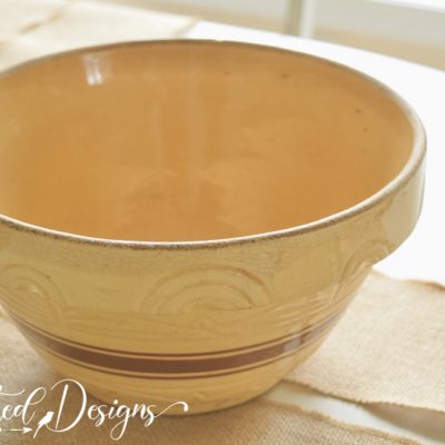 heavy stone yellow bowl