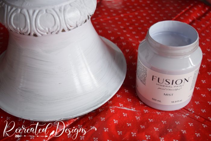 painting a plastic urn with Fusion Mineral Paint