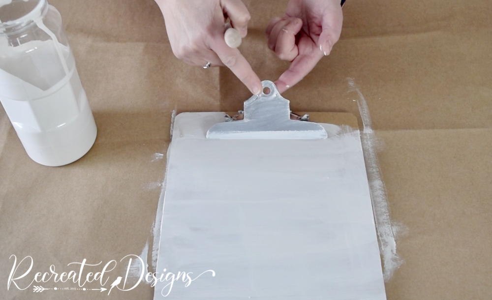 Painted Clips Turn Ordinary Clipboards and Vintage Lace Into a Lovely Photo Display ...