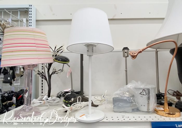 ikea lamp at the thrift store